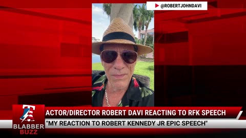 Actor/Director Robert Davi Reacting To RFK Speech