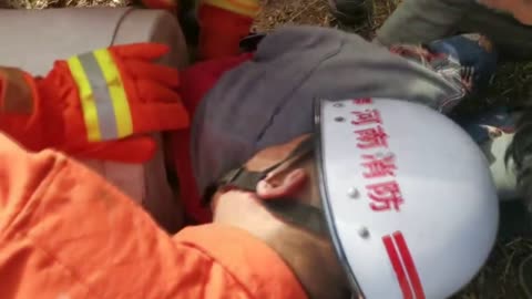 3yo Boy Freed After Trapping Head In Concrete Cylinder