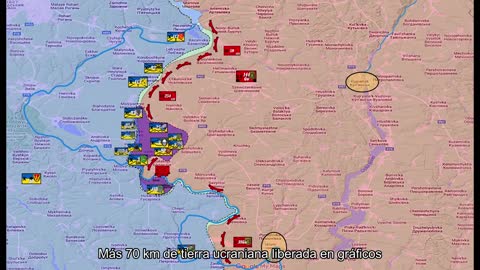 ️Más 70 km de tierra ucraniana liberada en gráficos