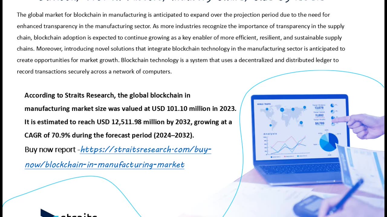 Blockchain in Manufacturing Research – Growth Opportunities and Revenue Statistics by Forecast