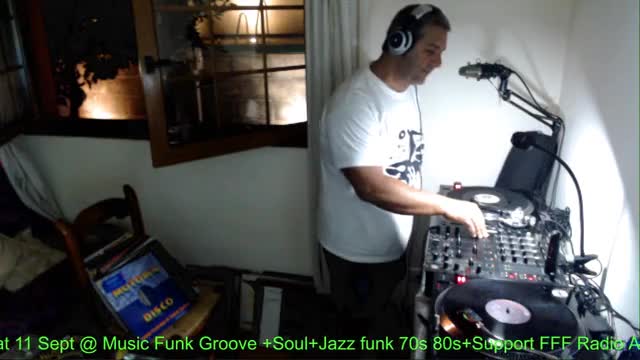Sat 11 Sept . Gran Funk groove with the ex-criminal DJ