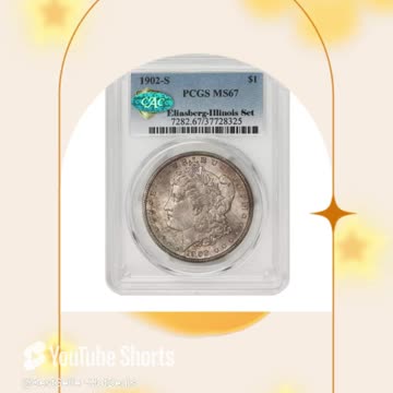1902 S American Silver Morgan Dollar MS-67 Illinois Set $1 PCGS/CAC MS67