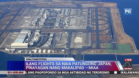 Ilang flights sa NAIA patungong Japan, pinayagan nang makalipad