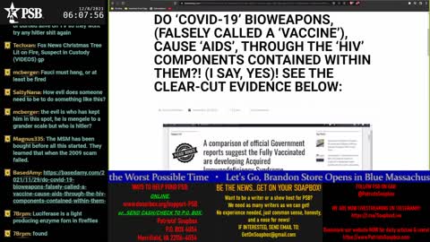 (PSB) Patriot Soap Box (My Episode #94): Wed 8th Dec : Replay