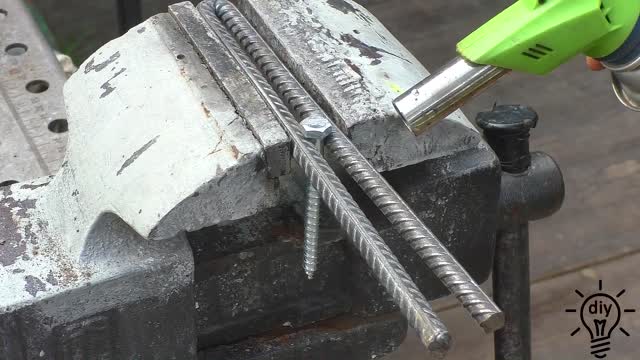 Never throw away pieces of rebar you can do it yourself.
