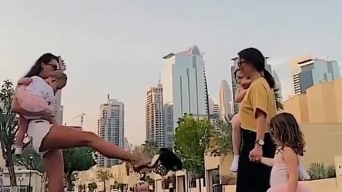 Woman shows skill with feet like Neymar & Messi