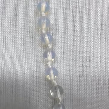 Handmade + Knotting Unique Adjustable Initial Necklace with Moonstone, Letter A