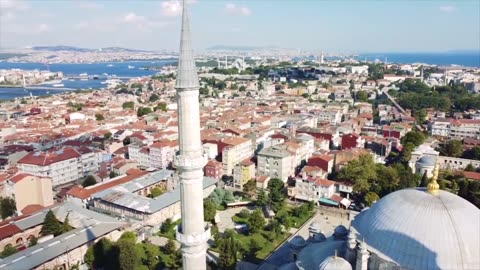 Hagia Sofia drone view