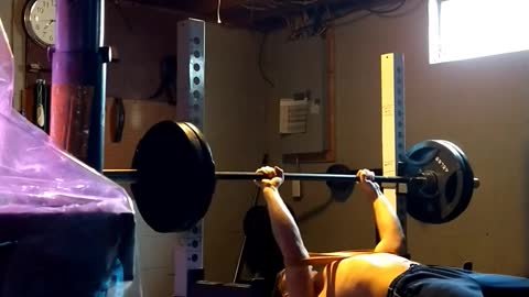 285 slingshot bench press for 5 reps