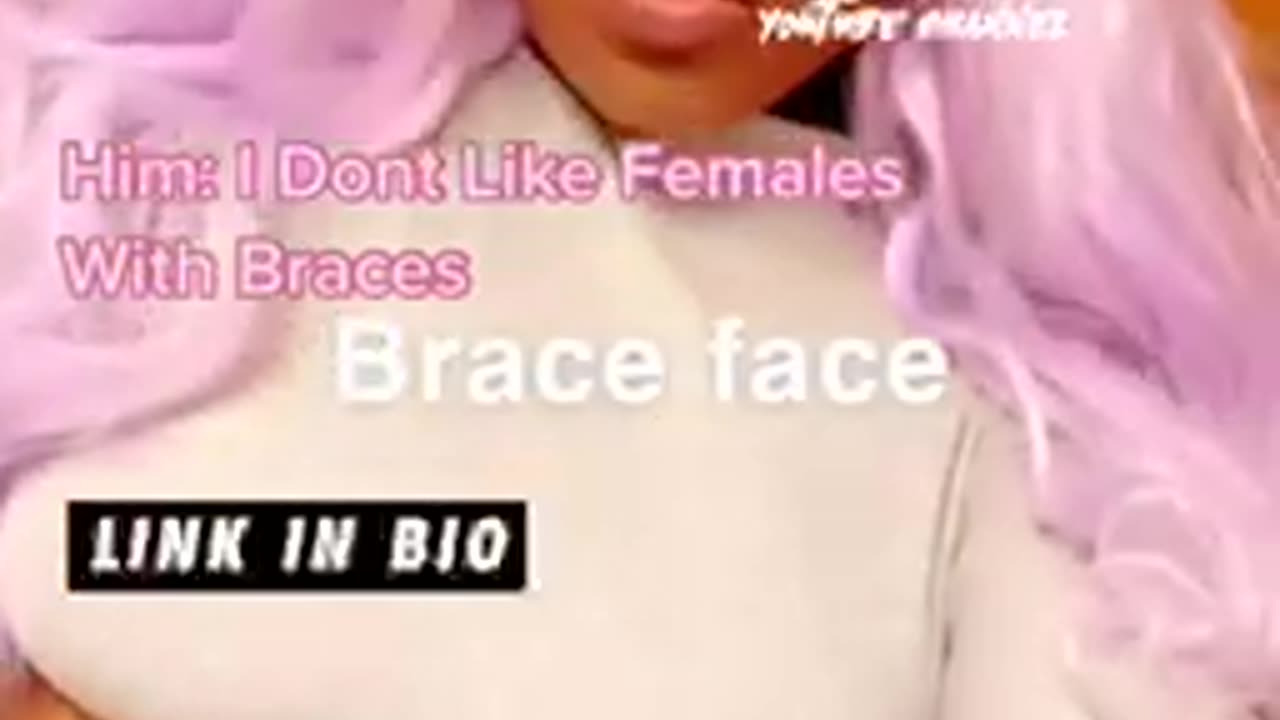 Black girl Brace Face