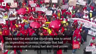 National shutdown: Cosatu, Saftu workers march in Cape Town