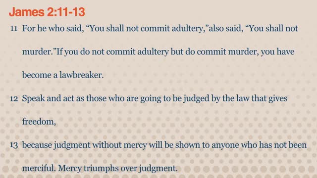Show Mercy, Not Favoritism, as an Intentional Act of Faith.