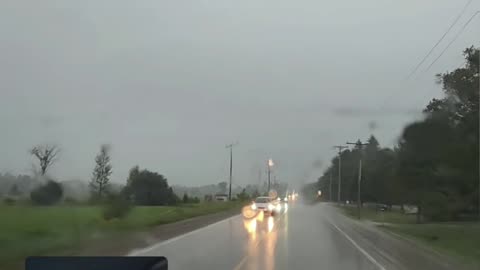 08-17-24 - Sauble Beach Trip - Hard Rain In Hepworth, Ontario - Part-1