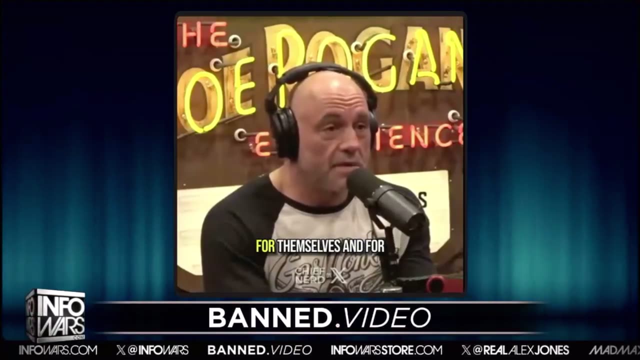 Owen Schroyer shows Joe Rogan speaking about war