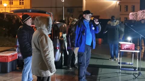 Bautzen, Kornmarkt, 29 11 2021 - Versammlung verboten, Thorsten Schulte, Kundgebung, Demo