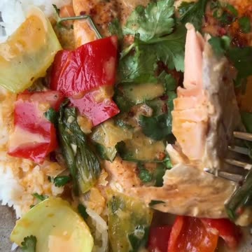 This Coconut Salmon Curry