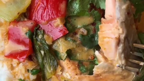 This Coconut Salmon Curry