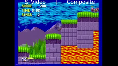 Sega Genesis - Composite vs S-Video Comparison - S-Video Mod results