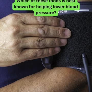 What’s the Best Food to Lower Blood Pressure? 🥗💡