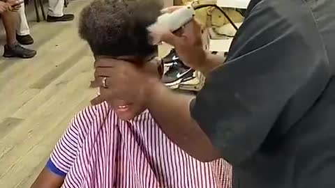 The barber is awesome