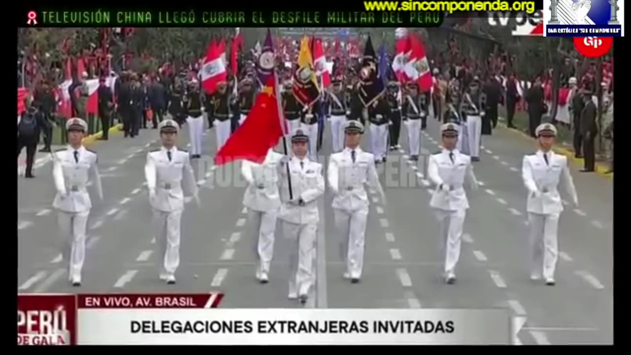 EN CHINA VIERON TODO EL DESFILE PERUANO POR SU INDEPENDENCIA
