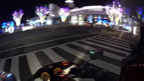 Imari City Christmas Lights, Motorcycle Touring, Japan, Dec. 2020