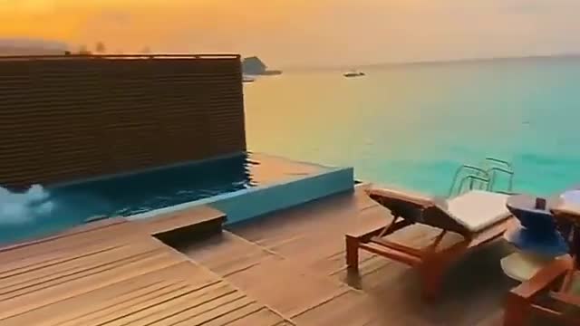 Waking up in the Maldives...