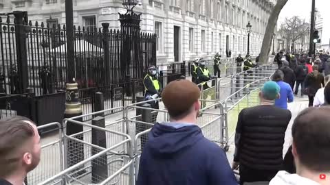 ‘Hundreds of people’ according to the BBC website. London 20/03/2021