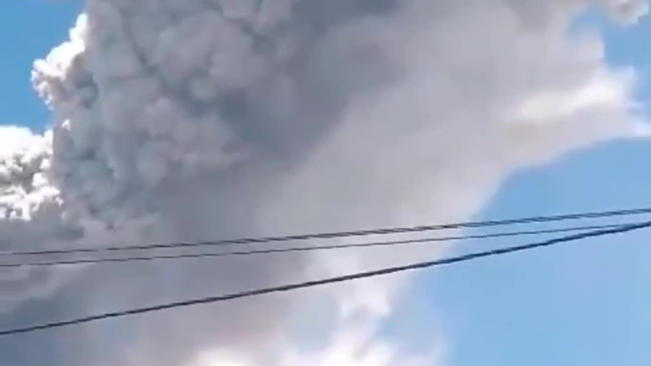 Eruption of Lewotobi Volcano in Indonesia - 27.08.2024