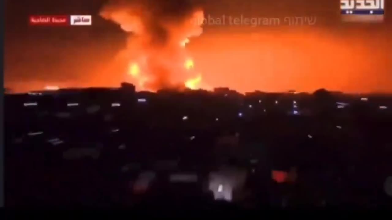 Explosions In Tehran Iran from Israeli airstrikes