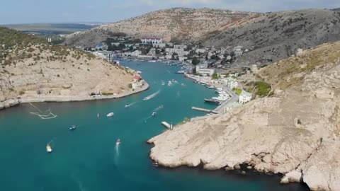 FLYING OVER BLACK SEA 4K UHD Relaxing Music With Spectacular Natural Video For Relaxation On TV
