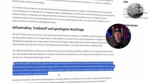 Sonder: Blackout in Kuba aktuell! Warum? Was können wir daraus lernen?