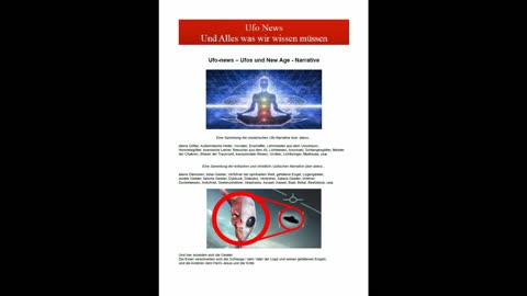 ufo News – Ufos und New Age – Narrative – Ufowahnsinnsnachrichten