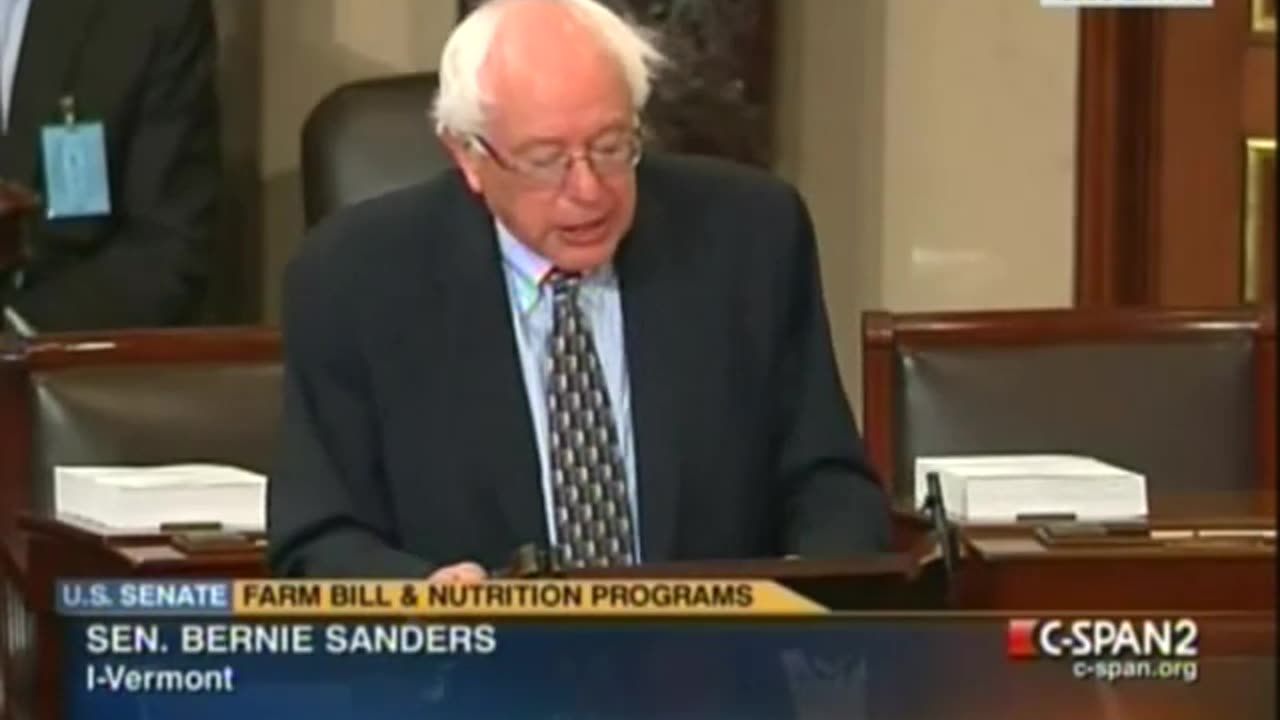 'Bernie Sanders Goes After Monsanto' - 2012