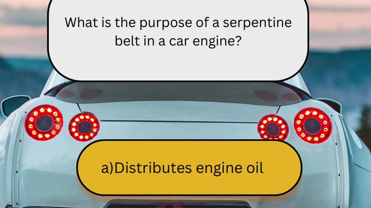 Basic Car Knowledge Question 9