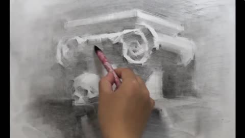 The Shadow Of Roman Column