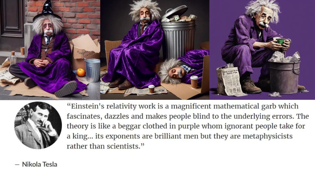 Just consider what Tesla said about relativity