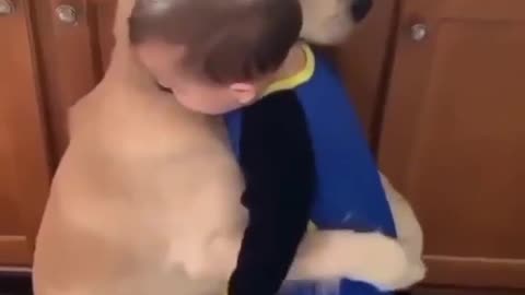 The Dog Hugged Back!!!