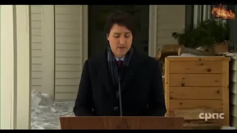 Trudeau CLIPS w/ LIES about protestors as they CLean statue