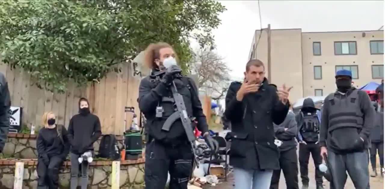 Portland Antifa Sets Up New 'Autonomous Zone' With Armed Guards