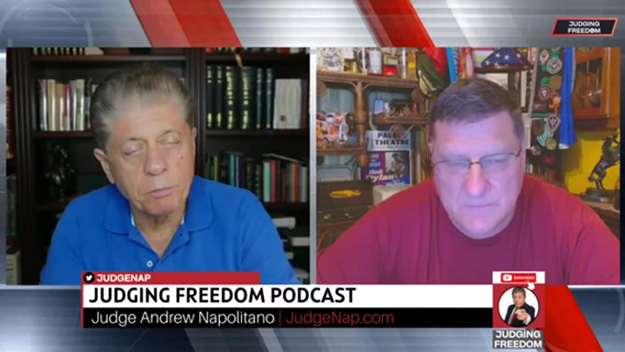 Judge Napolitano interviews Scott Ritter re Lebanon Explosions.
