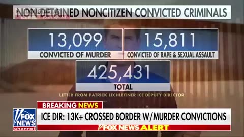 Over 13K illegal immigrants convicted of murder have been released into US