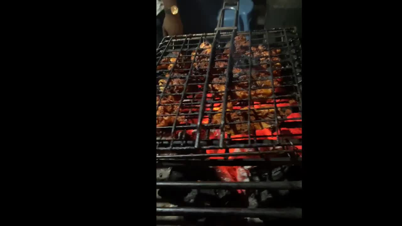 Road side street food, Chicken BBQ