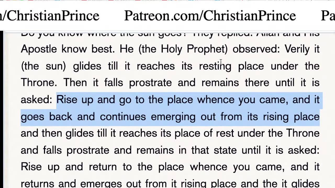 Christian prince Let us get them busted from their Prophet