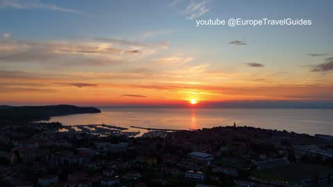 Europe Slovenia from above - Izola
