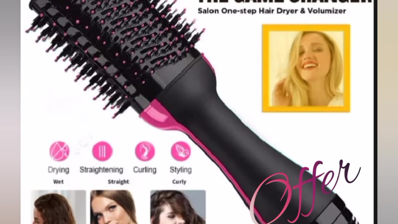 One step 3 in 1 hair dryer