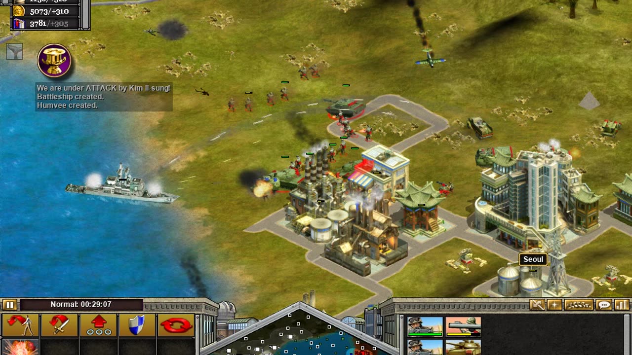 Rise of Nations defending Korea