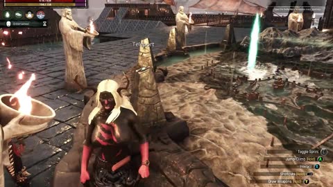 Conan Exiles, buying elephant hide's, Bouncing, busty, boobs, breast expansion