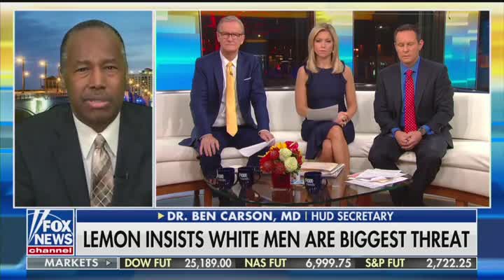 Ben Carson responds to Don Lemon’s comments about white men being a threat