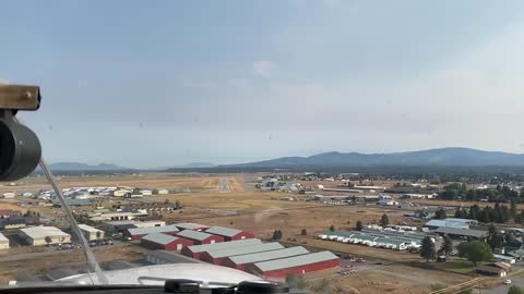 Quick landing back into Coeur d’Alene Idaho